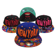 Custom Embroidery Digital Print Brim Snapback Baseball Cap